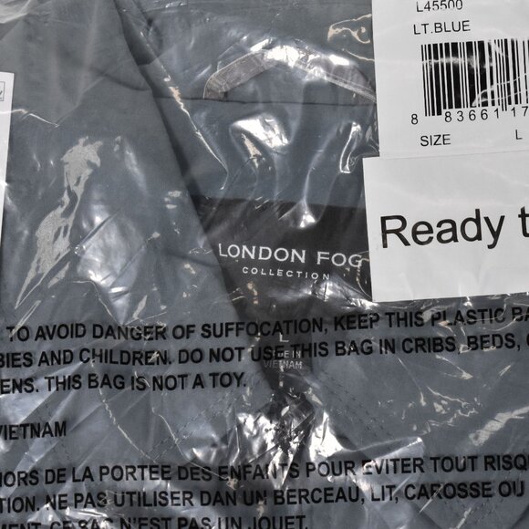 London Fog Men's Auburn Zip-Front Golf Jacket Light Blue size Large NEW - Picture 6 of 8